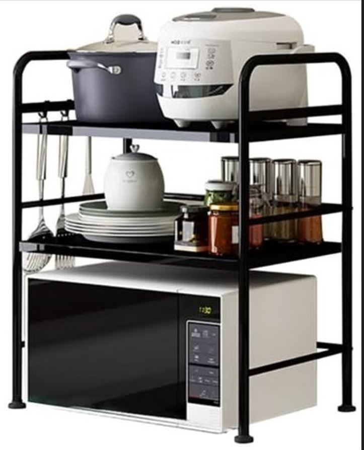 Support micro-ondes 2 étages